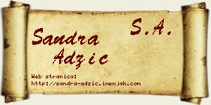 Sandra Adžić vizit kartica